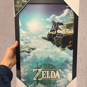 The Legend of Zelda Tears of the Kingdom Framed Art Print - Sky Adventure 11x17”